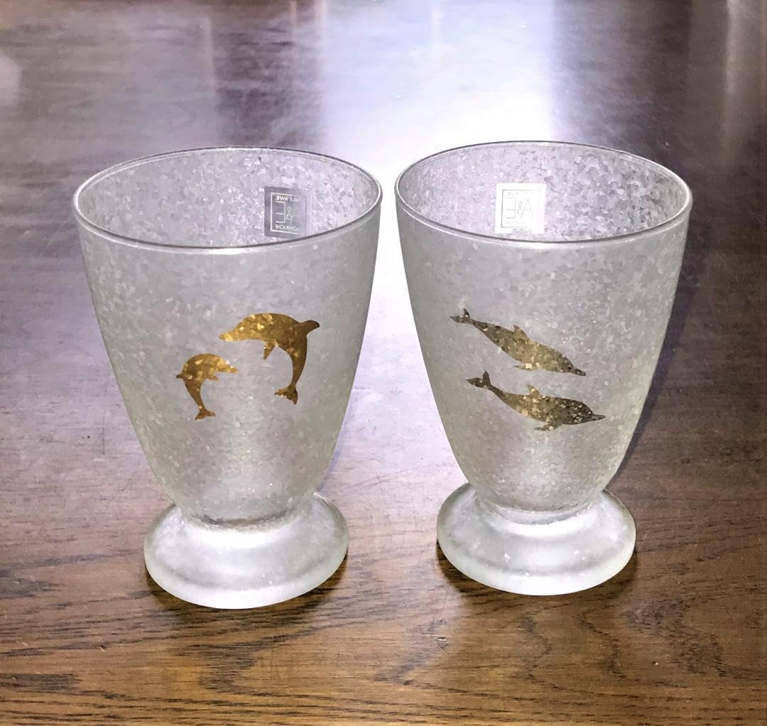 MURANO ムラノ 金彩 レッド レース ドルフィン モチーフ グラス MURANO ムラノ 金彩 レッド レース ドルフィン モチーフ グラス